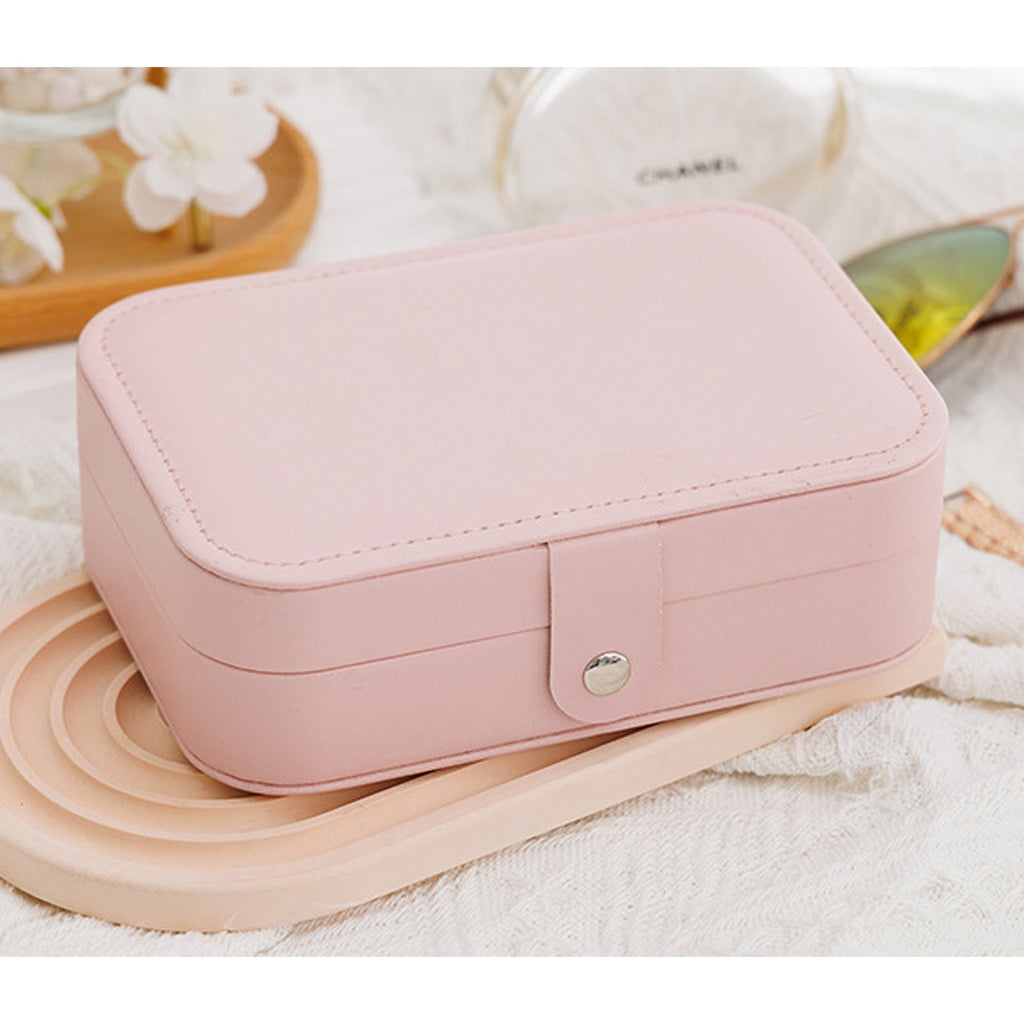 Small Jewelry Organizer Box Travel Case for Rings and Earrings