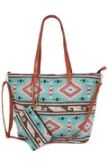 Western Weekend Tote Bag with Pouch