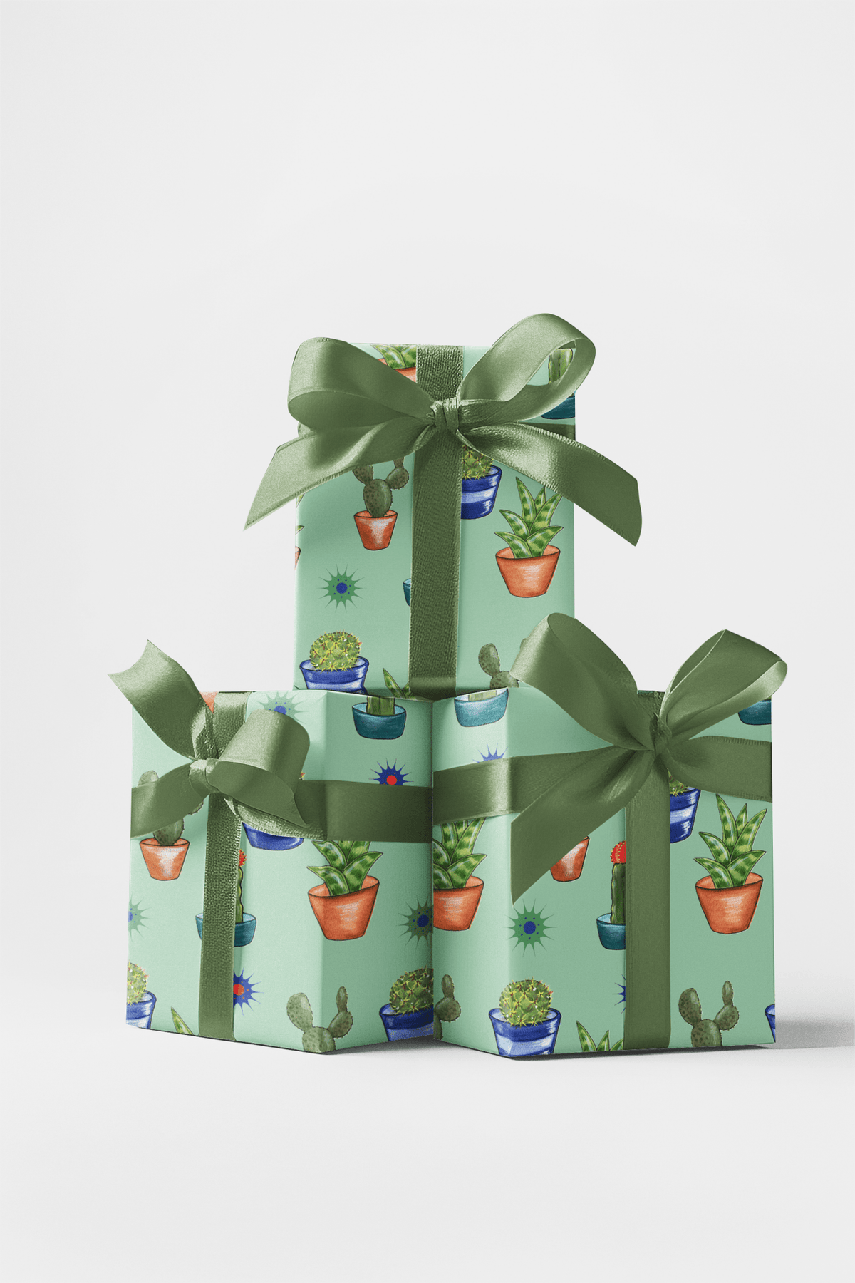 Cacti Galor Wrapping Paper | Michelle Gilsey | Artist Corner