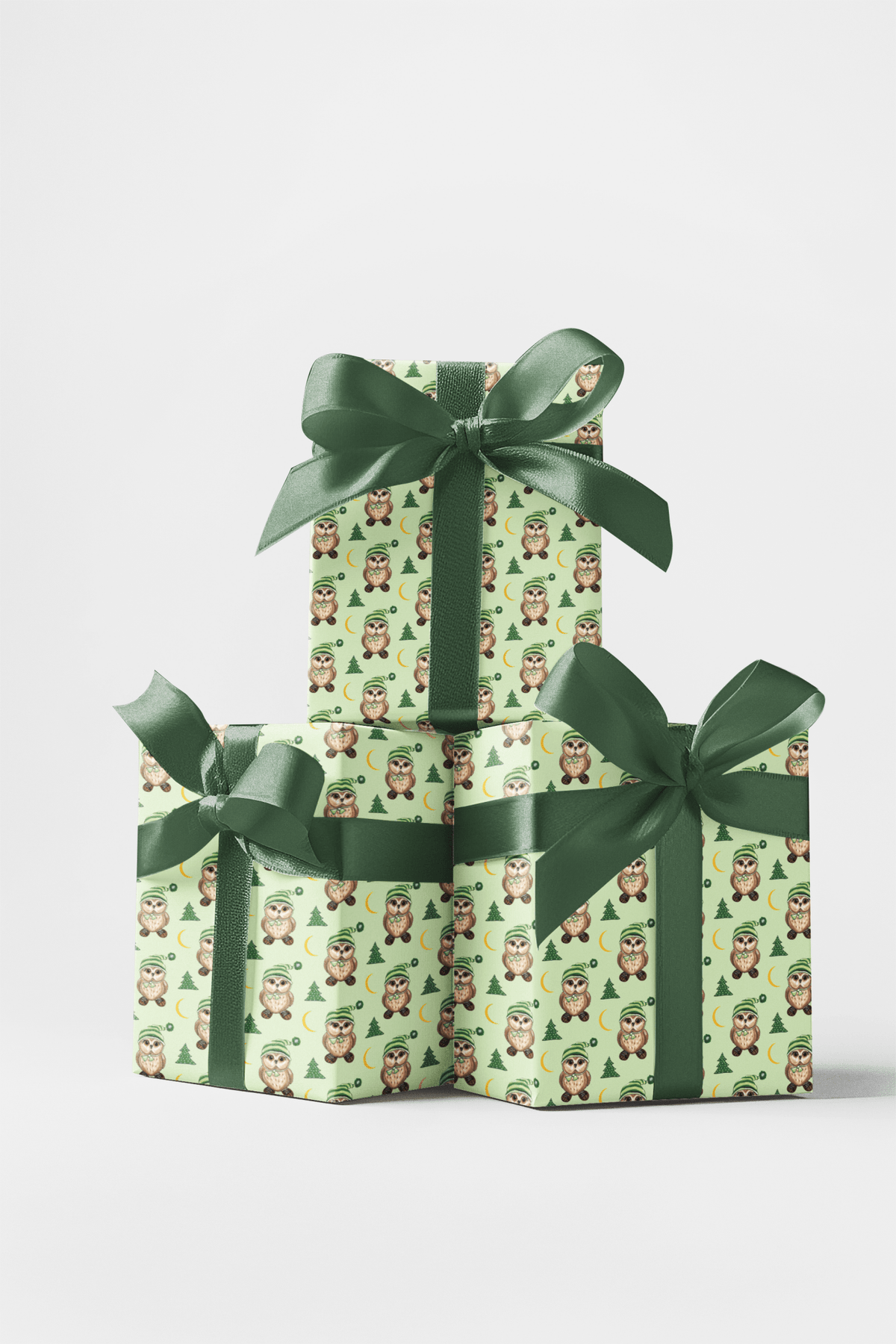Snowshoe Owl Wrapping Paper | Michelle Gilsey | Artist Corner